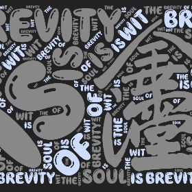 Word2art Wallpapers-Brevity is the soul of wit